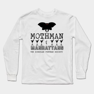 Paranormal Pours: Mothman and Manhattans Long Sleeve T-Shirt